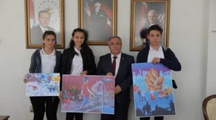 K&uuml;tahyalı Lise &Ouml;ğrencilerinin Resim Başarısı