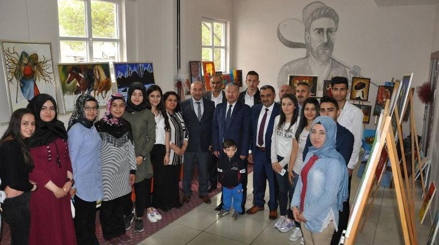 Ayhan Yıldırım Anadolu Lisesi &Ouml;ğrencilerinden Resim Sergisi