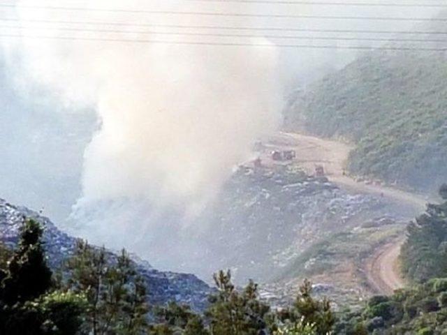 Bodrum da &Ccedil;&ouml;pl&uuml;k Alanda Yangın 1