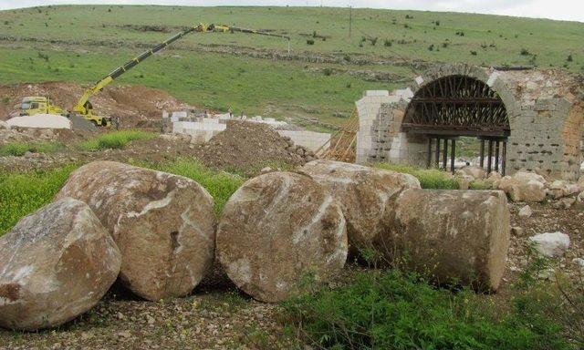 Tarihi Septimius Severus K&ouml;pr&uuml;s&uuml;&rsquo;nde Restorasyon Devam Ediyor 2