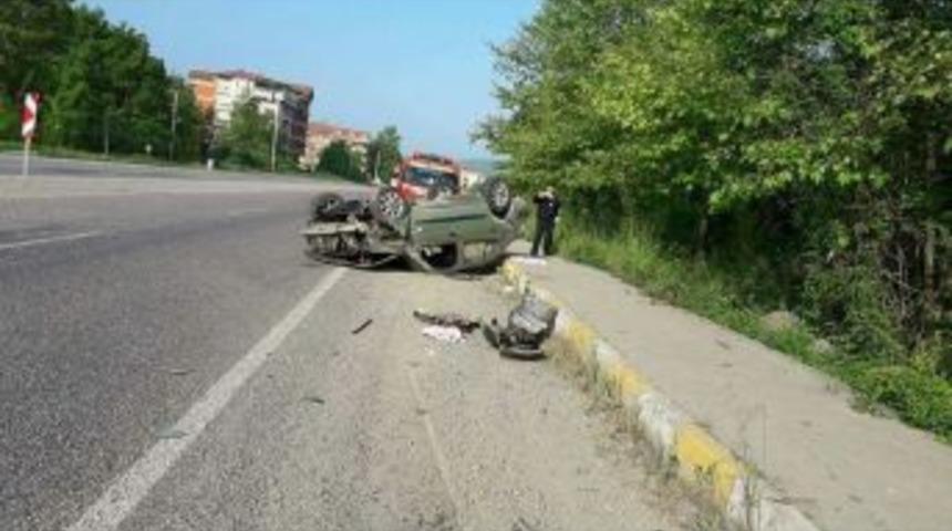 Devrek&rsquo;te Trafik Kazası: 1 Yaralı