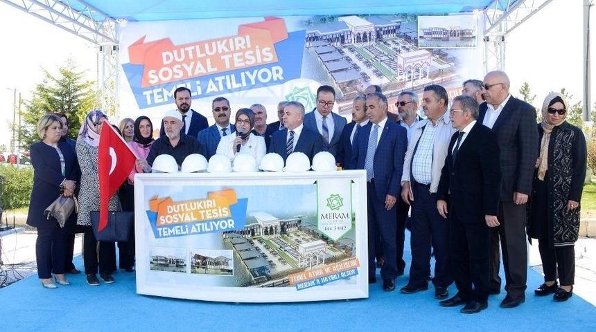 Meram&rsquo;da Dutlu Koruluğu Sosyal Tesisinin Temeli Atıldı