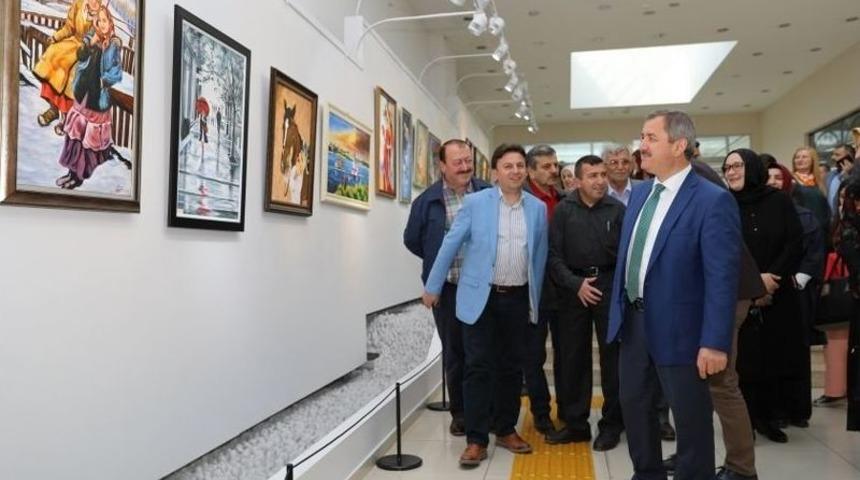 Fatsa&rsquo;da &ldquo;8 Renk&rdquo; Resim Ve Ahşap Boyama Sergisi