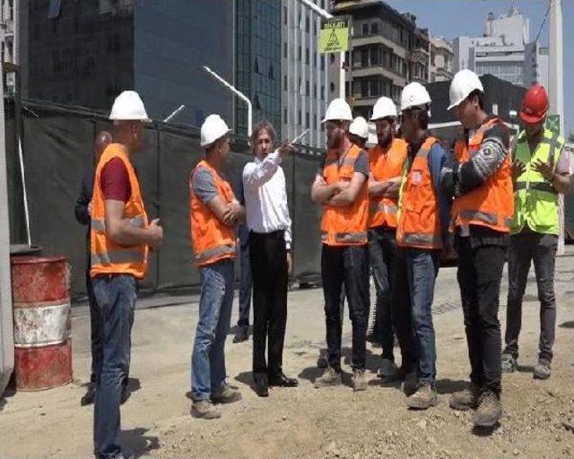 Demircan'dan Taksim Meydanı'ndaki Cami Şantiyesinde Inceleme