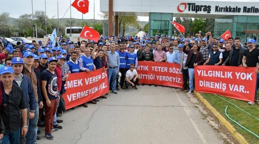 Petrol-iş &Uuml;yeleri İş Bıraktı