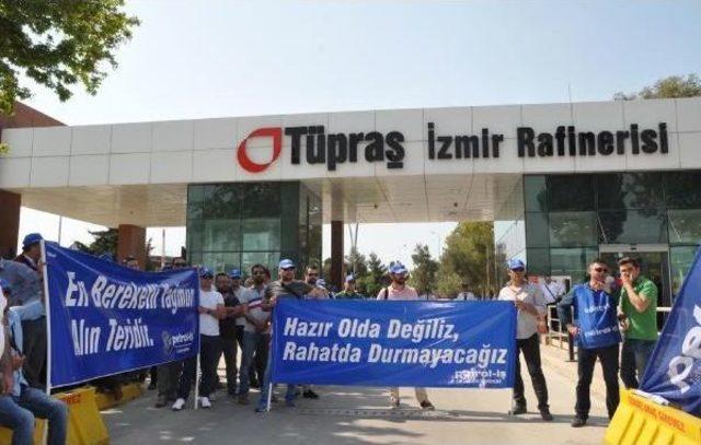 Aliağa Tüpraş Işçilerinden Iş Bırakma Eylemi