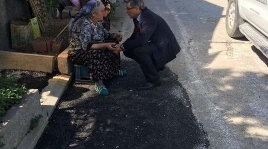 Boz&uuml;y&uuml;kl&uuml; Yaşlı Kadının Sorununa Belediye El Attı