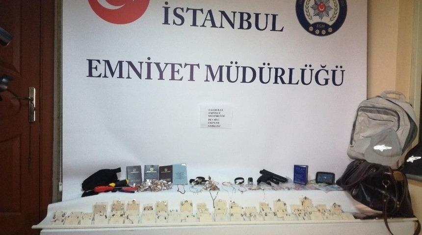 Aydın&rsquo;da Kuyumcu Soydular, İstanbul&rsquo;da Yakalandılar