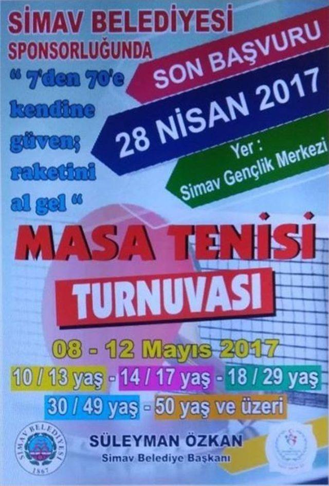 7’den 70’e Masa Tenisi Turnuvası