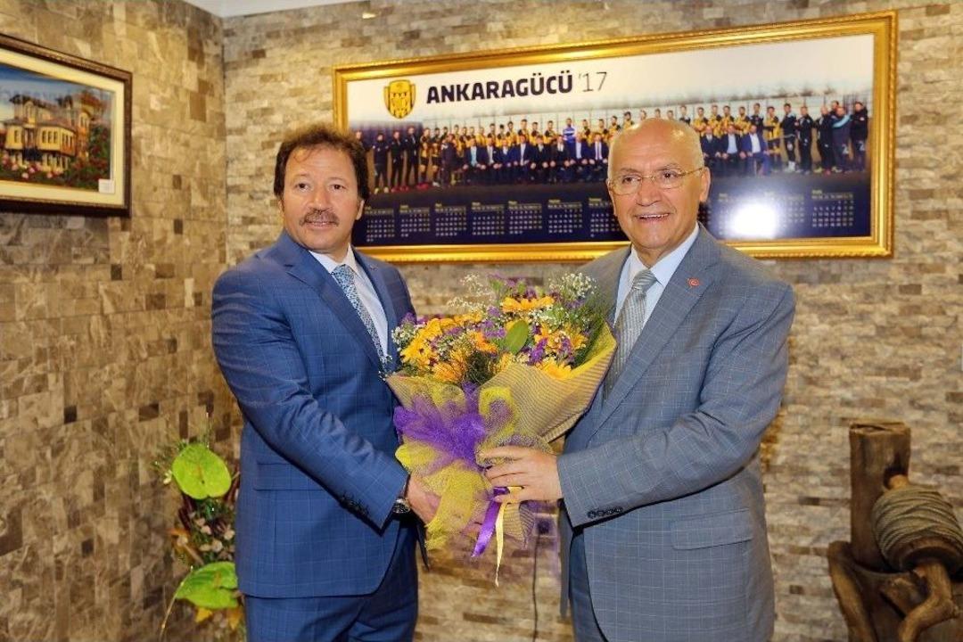 Başkan Fethi Yaşar&rsquo;dan Ankarag&uuml;c&uuml;&rsquo;ne Tebrik Ziyareti