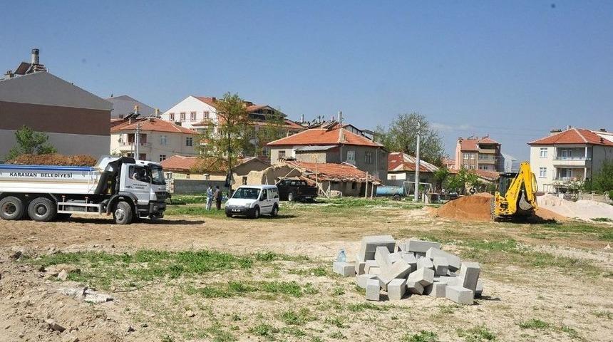 Aksaray Belediyesi, &Ccedil;eltek Mahallesi&rsquo;ne Yeni Park Yapıyor