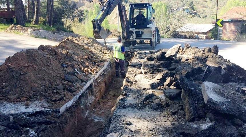 Büyükşehirden Köylere Alt Yapı