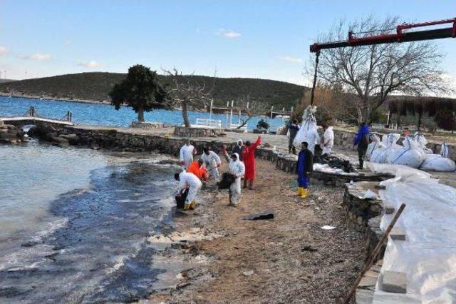 Çeşme'de Deniz Yakıttan Temizlendi