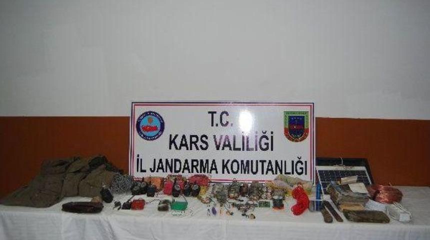Kağızman&rsquo;Da Pkk Silahları Ve Patlayıcılar Ele Ge&ccedil;irildi