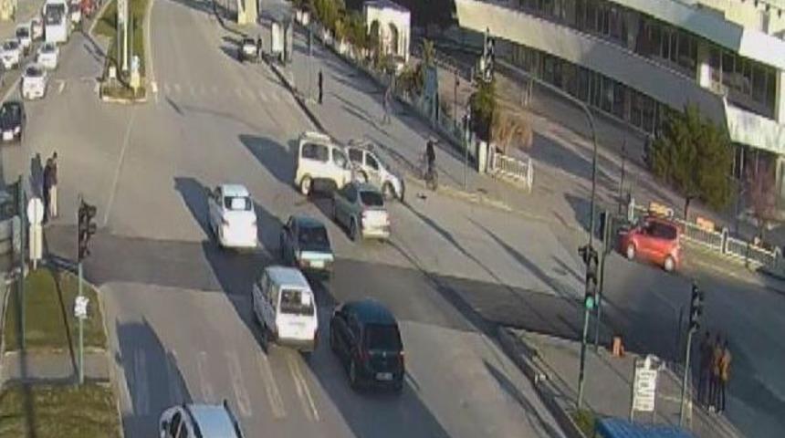 Erzincan'da Trafik Kazaları Mobese Kameralarında