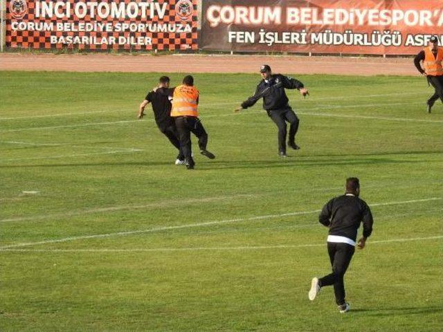 Çorum Belediyespor-Altay Maçı Sonrası Olaylar Çıktı