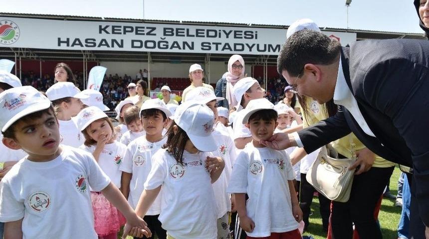 Kepez&rsquo;den Miniklere Eğlenceli Spor