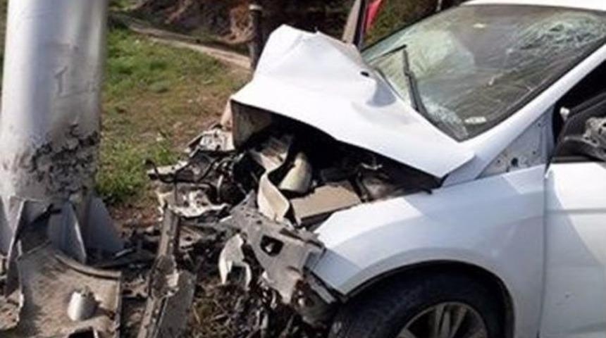 Karab&uuml;k&rsquo;te Trafik Kazası: 1 Yaralı