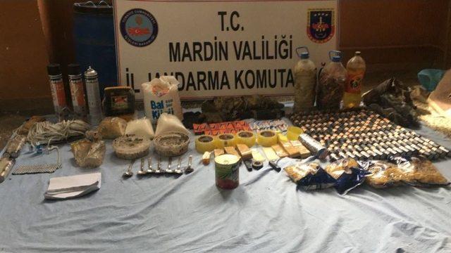 Mardin’de Patlayıcı Yapımında Kullanılan Malzemeler Bulundu