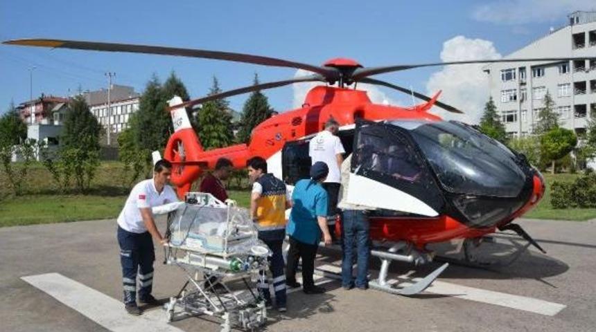 Suriyeli Bebek, Hava Ambulansı Ile Sevk Edildi