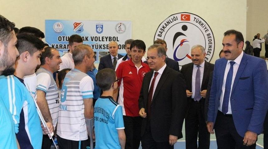 Oturarak Voleybol 2. Lig Final Müsabakaları Karaman’da Başladı.