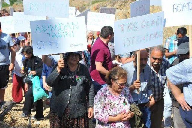 Orhanlı Vadisi'ne Taş Ocağı Iznine Eylemli Tepki