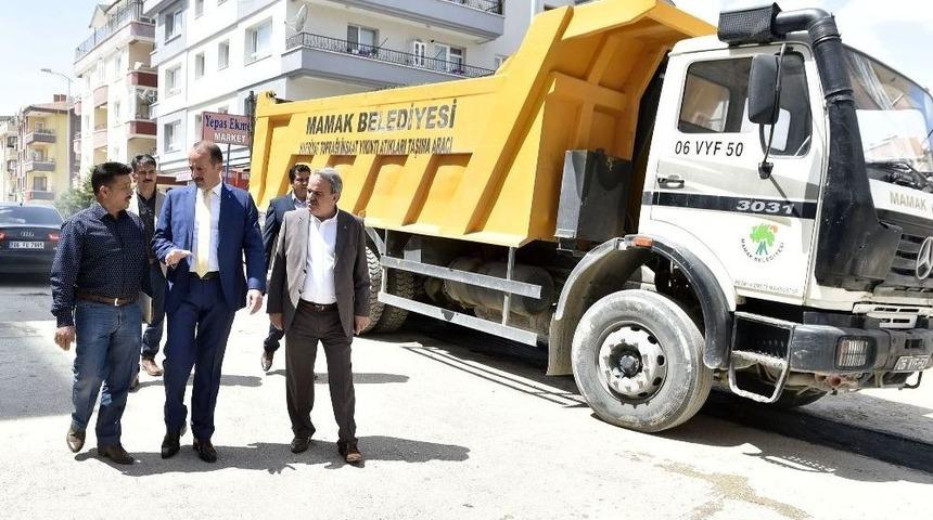 Başkan Akg&uuml;l &Ccedil;alışmaları Yerinde İnceledi