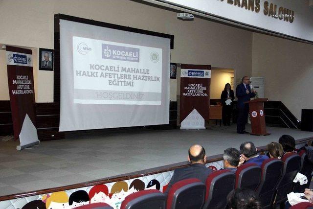 Kocaeli’nde Mahalle Halkı Afetlere Hazır