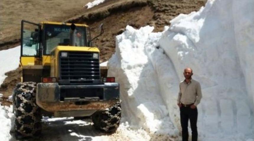 Mayıs Ayında Karla M&uuml;cadele &Ccedil;alışmaları