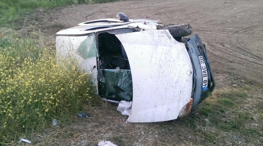 Milas&rsquo;ta Kontrolden &Ccedil;ıkan Ara&ccedil; Şarampole U&ccedil;tu