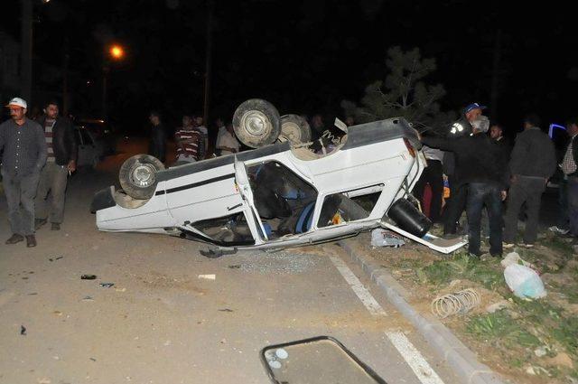 Konya’da Otomobil Takla Attı: 3 Yaralı