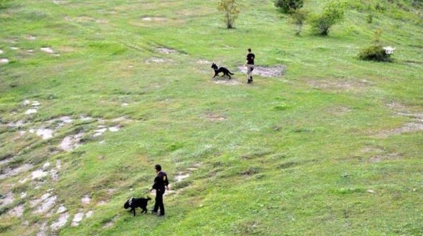 Zonguldak'ta 'drone'lu, K&ouml;pekli Uyuşturucu Araması