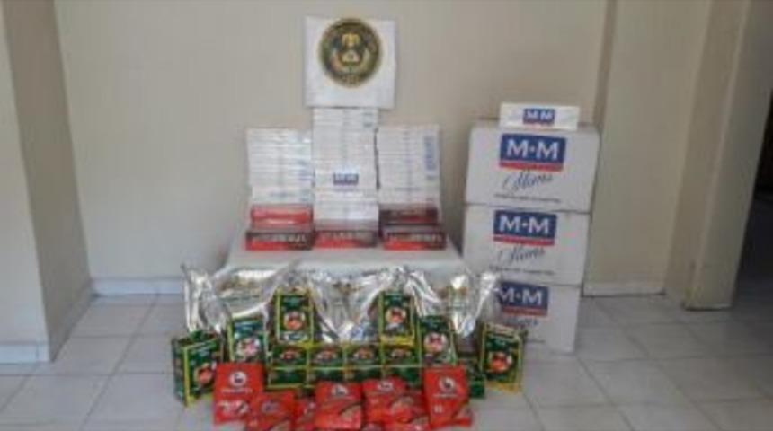 Fet&ouml; Ve Pkk Ş&uuml;phelisi &Ccedil;iftin Evinde Ka&ccedil;ak Sigara Ile &Ccedil;ay Ele Ge&ccedil;irildi