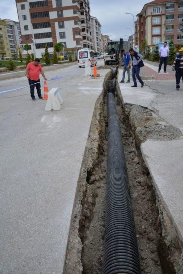 Bozüyük’te Alt Yapı Çalışmaları Devam Ediyor