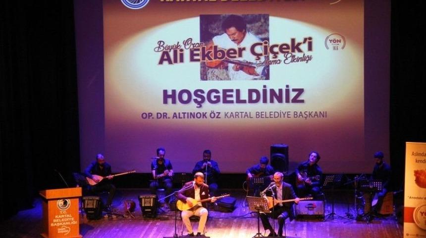 Kartal Belediyesi, Halk Ozanı Ali Ekber &Ccedil;i&ccedil;ek&rsquo;i Andı