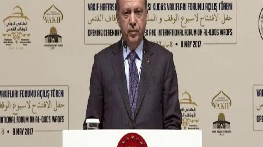 Erdoğan: Kud&uuml;s Semalarından Ezanın Susturulmasına Inşallah Izin Vermeyeceğiz (1)