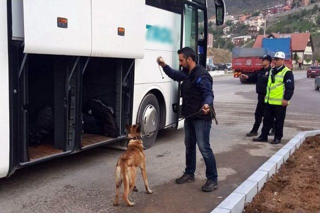 Gümüşhane’de Narkotik Uygulaması