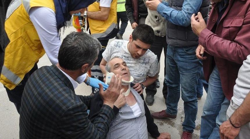 &Ccedil;arptığı Adamın Başından Ayrılmadı