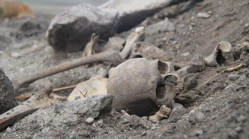 Ardahan&rsquo;da Kafatası Ve İnsan Kemikleri Bulundu