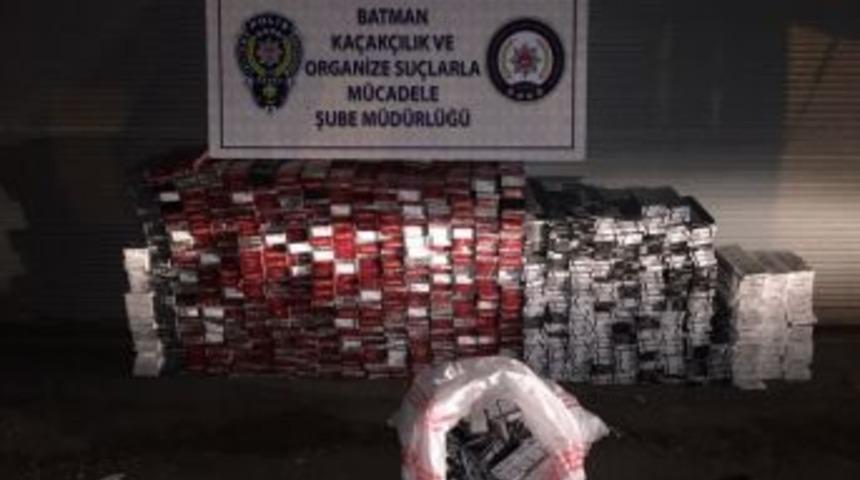 Batman&rsquo;da 64 Bin Paket Ka&ccedil;ak Sigara Ele Ge&ccedil;irildi