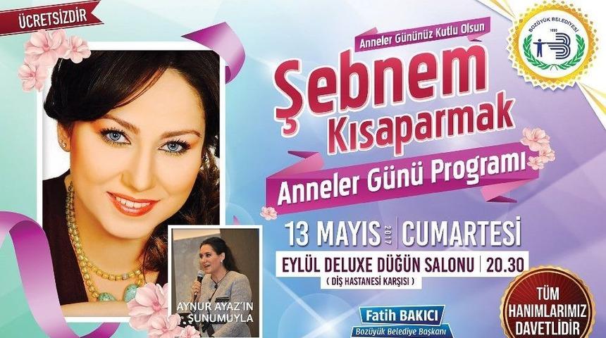 Sanat&ccedil;ı Şebnem Kısaparmak 13 Mayıs&rsquo;ta Boz&uuml;y&uuml;kl&uuml; Hayranlarıyla Buluşacak