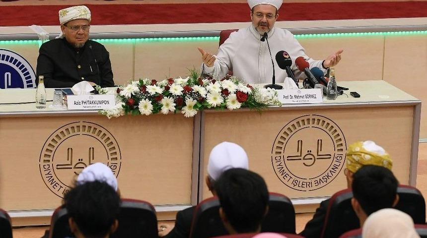 Başkan G&ouml;rmez, Tayland Şeyh&uuml;lislamı İle Bir Araya Geldi