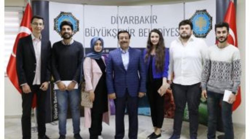 D&uuml; &Ouml;ğrencilerinden Başkan Atilla&rsquo;ya Ziyaret