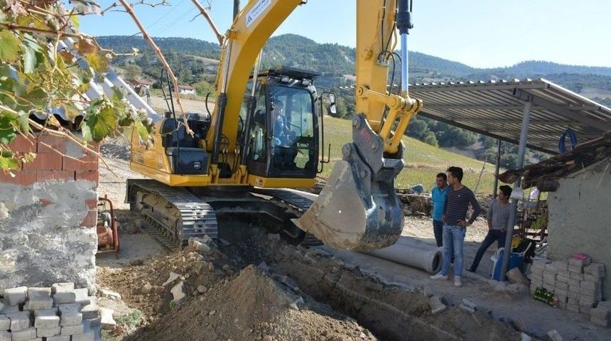 Selendi&rsquo;ye 35 Kilometrelik Kanalizasyon Hattı