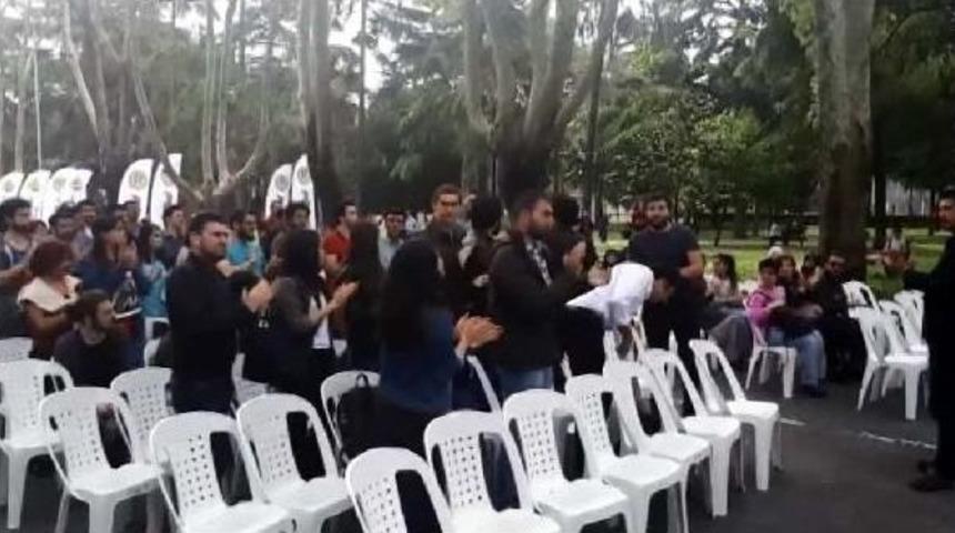 Mustafa Armağan'a İ&uuml;'de Protesto