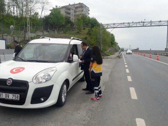 Alaplı’da ‘yaşama Yol Ver’ Projesi Şoförlere Anlatıldı