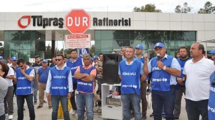 Aliağa T&uuml;praş &Ccedil;alışanları Iş Bıraktı