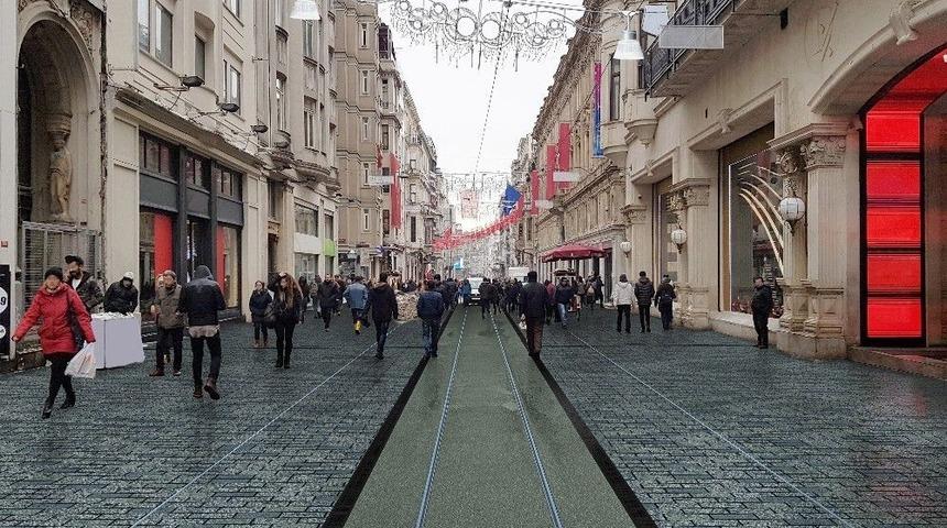 İstiklal Caddesi &Ccedil;alışmaların Ardından B&ouml;yle Olacak