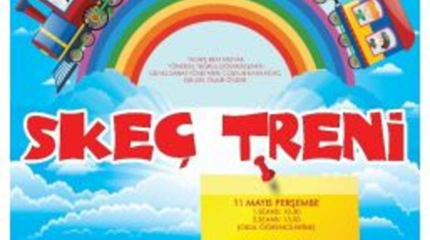 &Ccedil;ocuklar Ske&ccedil; Treni İle Eğlenecek