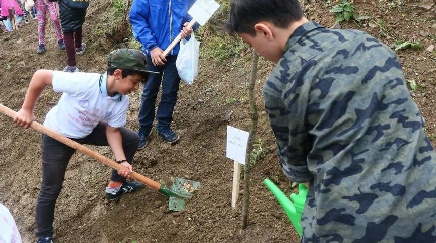 &Ccedil;ocuklar, 15 Temmuz Şehitleri İ&ccedil;in 249 Fidan Dikti